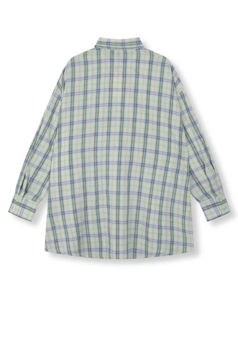 Refined Department oversized check blouse lolay